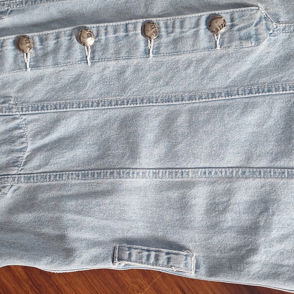 BeBo Jeans Denim Jumpsuit Shorts, Romper Vintage - Picture 8 of 9